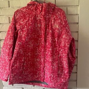 The North Face Pink White Dry-vent Rain Coat